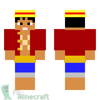 Aperçu de la skin Minecraft Luffy - One Piece