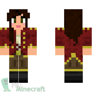 Aperçu de la skin Minecraft Femme Pirate