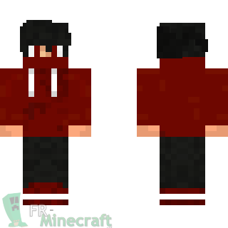 Aperçu de la skin Minecraft Garçon rouge