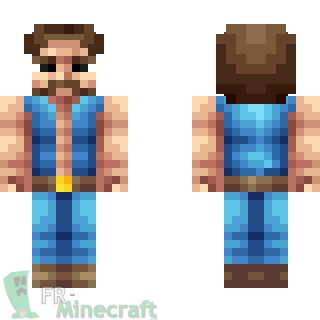 Aperçu de la skin Minecraft Chuck Norris