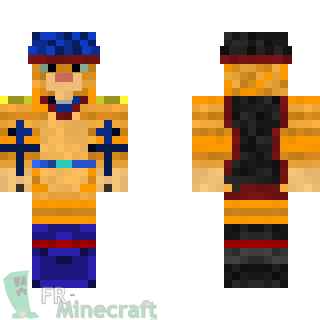 Aperçu de la skin Minecraft Chat vêtu de bleu