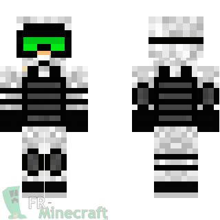 Aperçu de la skin Minecraft Soldat neige