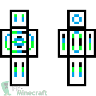 Aperçu de la skin Minecraft Robot Futuriste