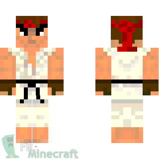 Aperçu de la skin Minecraft Ryu - Street Fighter