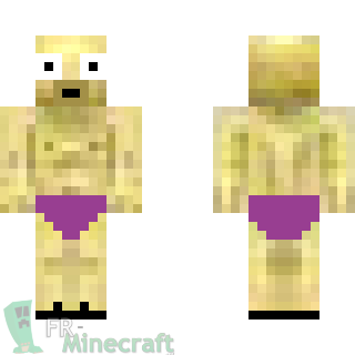 Aperçu de la skin Minecraft Homer en slip - Simpson