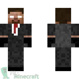 Aperçu de la skin Minecraft Herobrine en costume