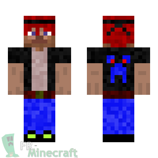 Aperçu de la skin Minecraft Steve roux