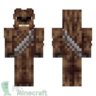 Aperçu de la skin Minecraft Chewbacca - Star Wars