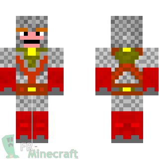 Aperçu de la skin Minecraft Chevalier rouge