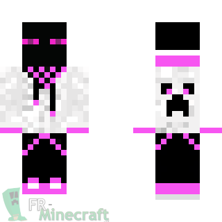 Aperçu de la skin Minecraft Enderman rose