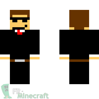 Aperçu de la skin Minecraft Agent secret