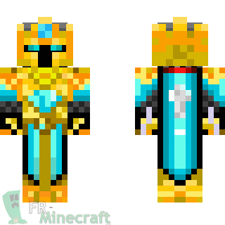 Aperçu de la skin Minecraft Chevalier d'or et diamant