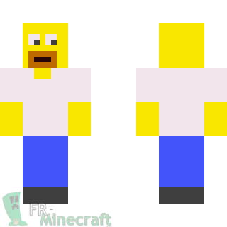 Aperçu de la skin Minecraft Homer Simpson