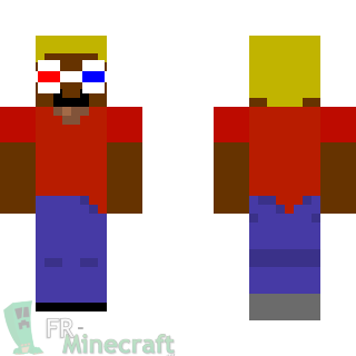 Aperçu de la skin Minecraft Rasta 3D