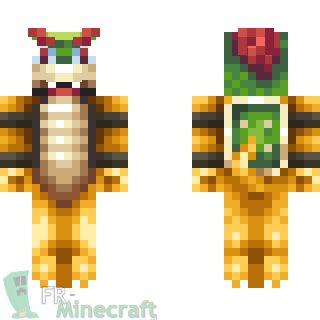 Aperçu de la skin Minecraft Bowser - Mario