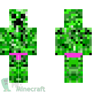 Aperçu de la skin Minecraft Creeper sexy