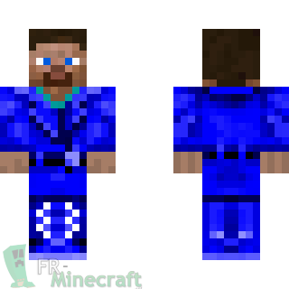 Aperçu de la skin Minecraft Steve mage de l'eau