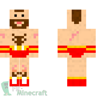 Aperçu de la skin Minecraft Zangief - Street Fighter