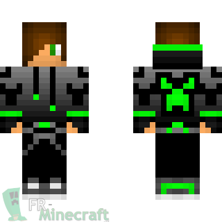 Aperçu de la skin Minecraft Garçon brun