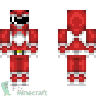 Aperçu de la skin Minecraft Power Rangers mighty morphin red