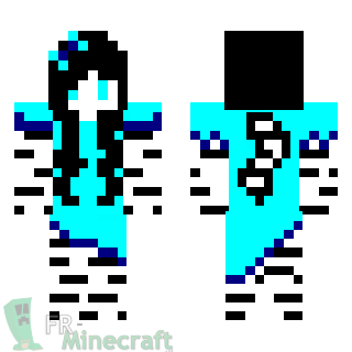 Aperçu de la skin Minecraft Fille Tigre Blanc