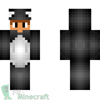 Aperçu de la skin Minecraft Grenouille noire