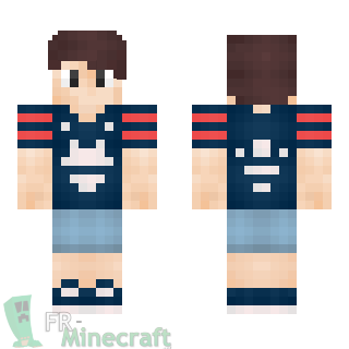 Aperçu de la skin Minecraft Joueur de Football