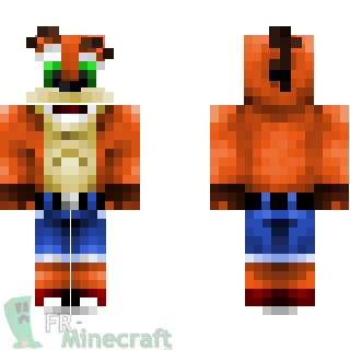 Aperçu de la skin Minecraft Crash Bandicoot