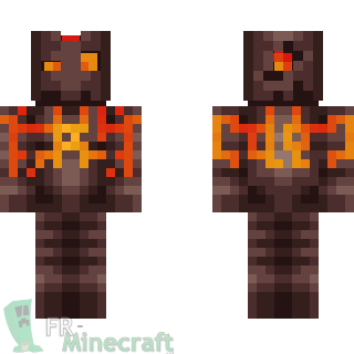 Aperçu de la skin Minecraft Magma Golem