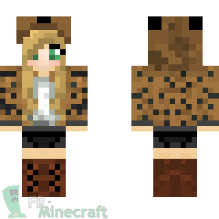 Aperçu de la skin Minecraft Ocelot féminin