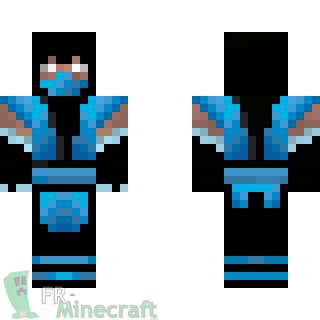 Aperçu de la skin Minecraft Sub-Zero - Mortal Kombat