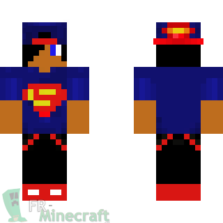 Aperçu de la skin Minecraft Homme Super Man