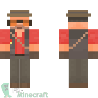 Aperçu de la skin Minecraft Sniper - Team Fortress 2