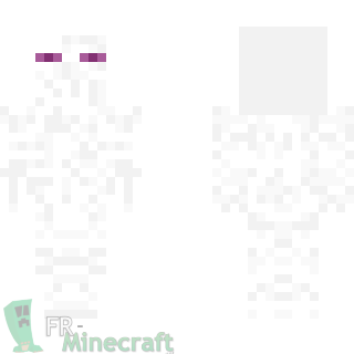 Aperçu de la skin Minecraft Enderman Blanc