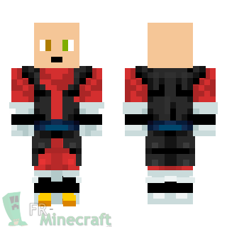 Aperçu de la skin Minecraft Guerrier saiyan - Dragon ball z