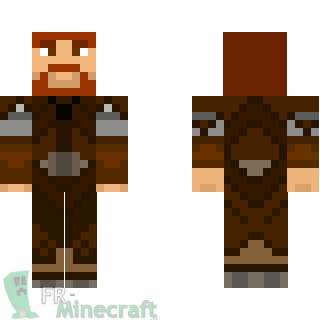 Aperçu de la skin Minecraft Guerrier barbu