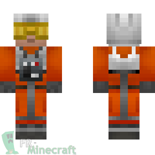 Aperçu de la skin Minecraft Pilot Rebel - Star Wars