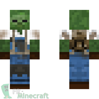 Aperçu de la skin Minecraft Zombie bricoleur