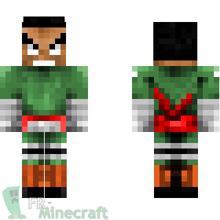 Aperçu de la skin Minecraft Rock Lee - Naruto