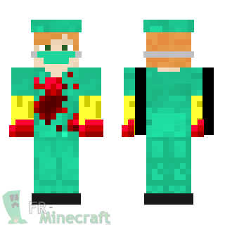 Aperçu de la skin Minecraft Chirurgien Alex