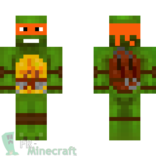 Aperçu de la skin Minecraft Michelangelo - Tortue Ninja