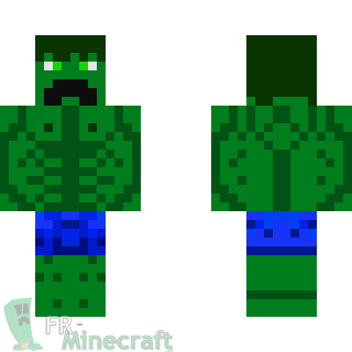 Aperçu de la skin Minecraft Hulk