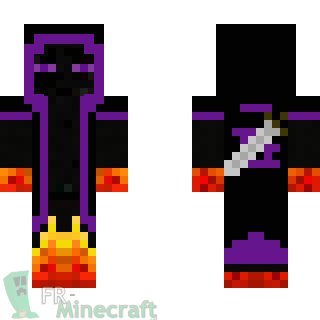 Aperçu de la skin Minecraft Enderman habillé