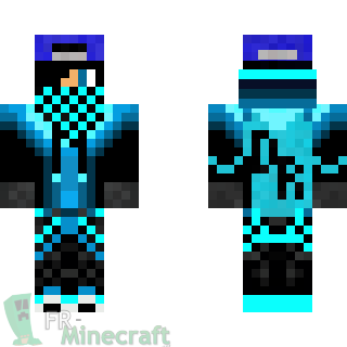 Aperçu de la skin Minecraft Garçon pull bleu