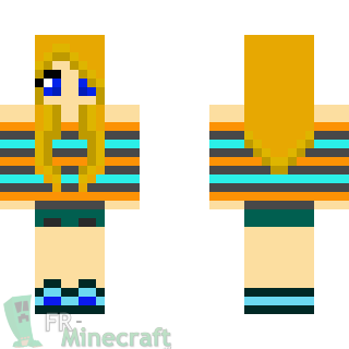 Aperçu de la skin Minecraft fille adolescente