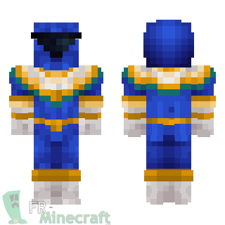 Aperçu de la skin Minecraft Power rangers Zeo bleu