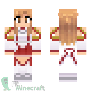 Aperçu de la skin Minecraft Asuna - Sword Art Online