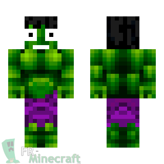 Aperçu de la skin Minecraft Hulk