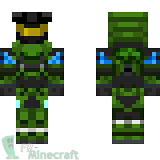 Aperçu de la skin Minecraft Reach Jun - Halo