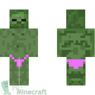 Aperçu de la skin Minecraft Zombie sexy